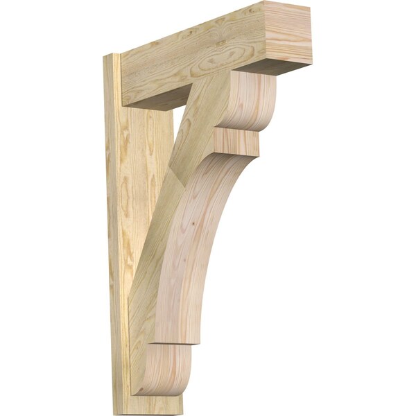 Ekena Millwork Olympic Block Rough Sawn Outlooker, Douglas Fir, 8"W x 28"D x 40"H OUT08X28X40OLY05RDF - main